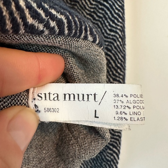 Sita Murt Sweatshirt Jacquard Blue and Gray (Size L) - Picture 5 of 9